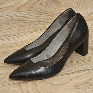 Life Stride Black Pointed Toe Heels Womens Size US 8 Shoes Comfort Pumps Molly